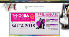 Desktop Screenshot of culturasalta.gov.ar