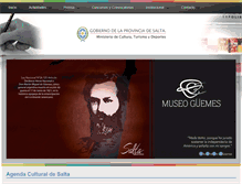 Tablet Screenshot of culturasalta.gov.ar